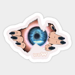 curious eye Sticker